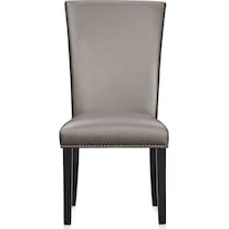 artemis gray marble black black legs  pc dining room   