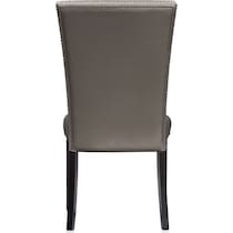 artemis gray marble black black legs  pc dining room   