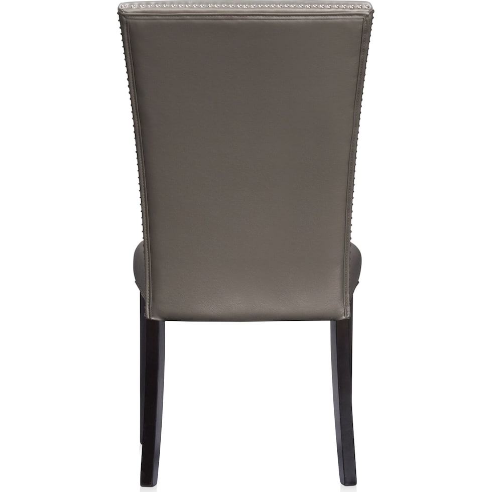 artemis gray marble black black legs  pc dining room   