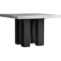 artemis gray marble black black legs  pc counter height dining room   