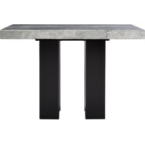artemis gray marble black black legs  pc counter height dining room   