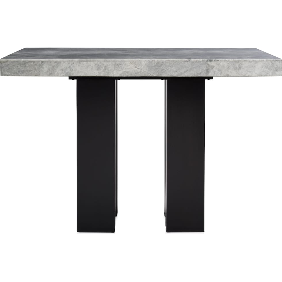 artemis gray marble black black legs  pc counter height dining room   