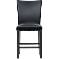 artemis gray marble black black legs  pc counter height dining room   