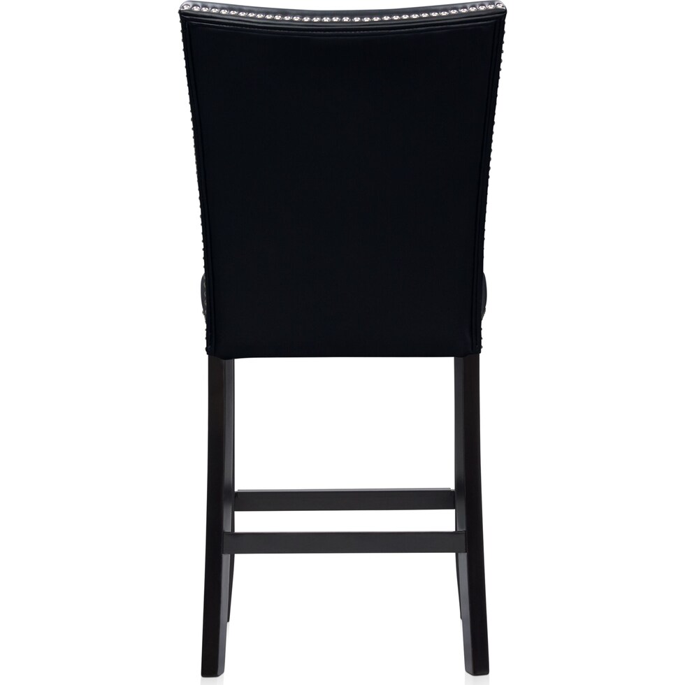 artemis gray marble black black legs  pc counter height dining room   