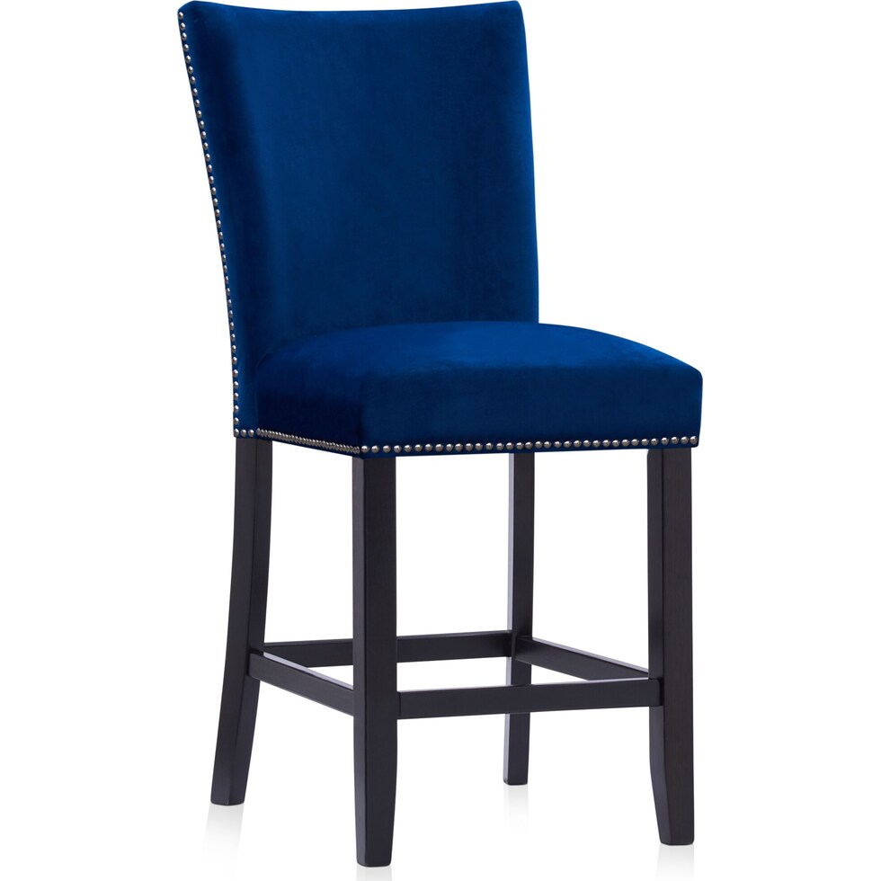 artemis gray marble blue black legs  pc counter height dining room   
