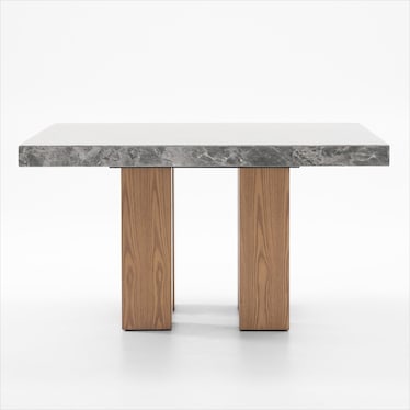 Artemis Marble Dining Table with Natural Legs