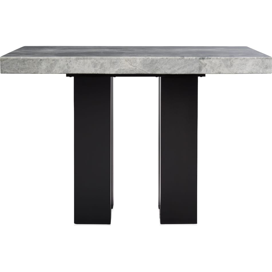 artemis gray marble white  pc counter height dining room   