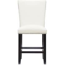 artemis gray marble white black legs  pc counter height dining room   