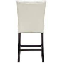 artemis gray marble white black legs  pc counter height dining room   