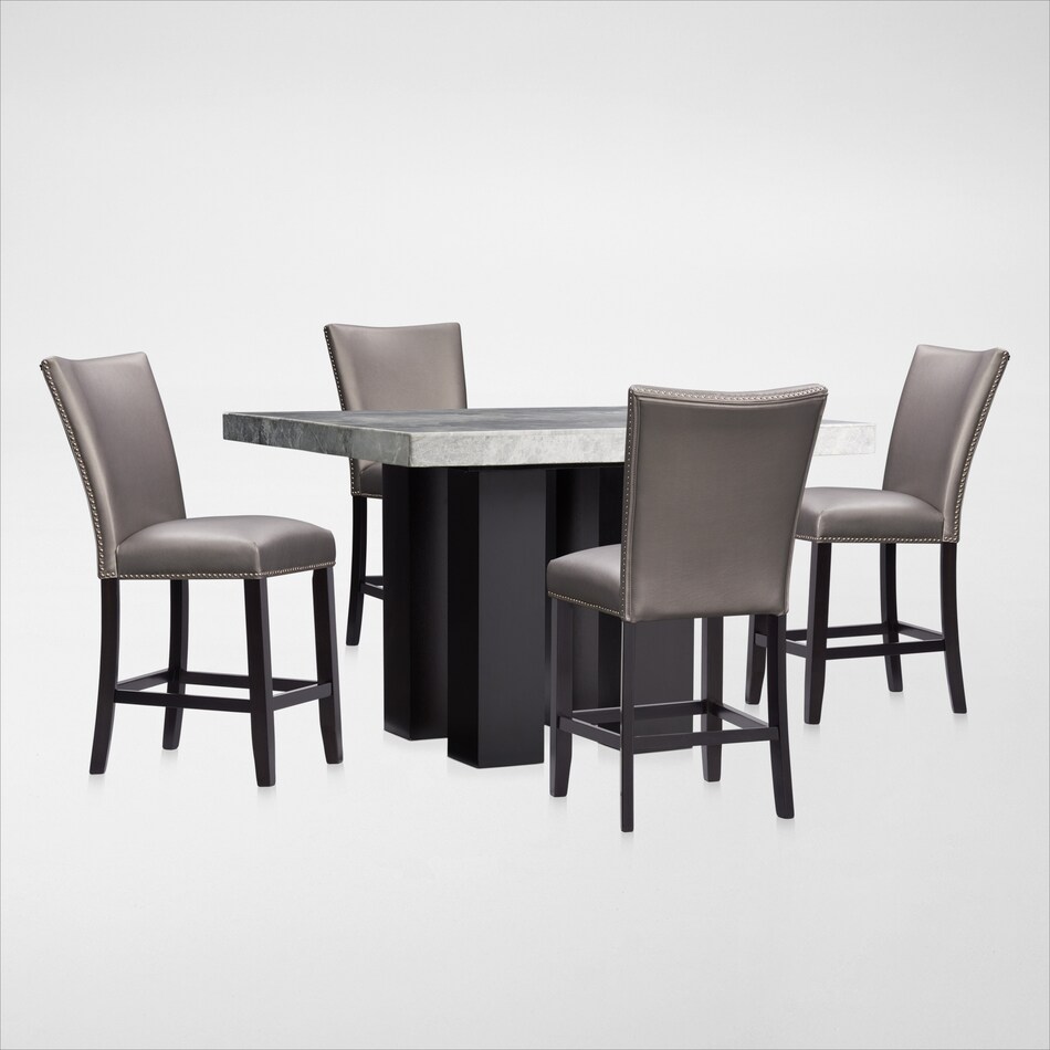 artemis gray  pc counter height dining room   