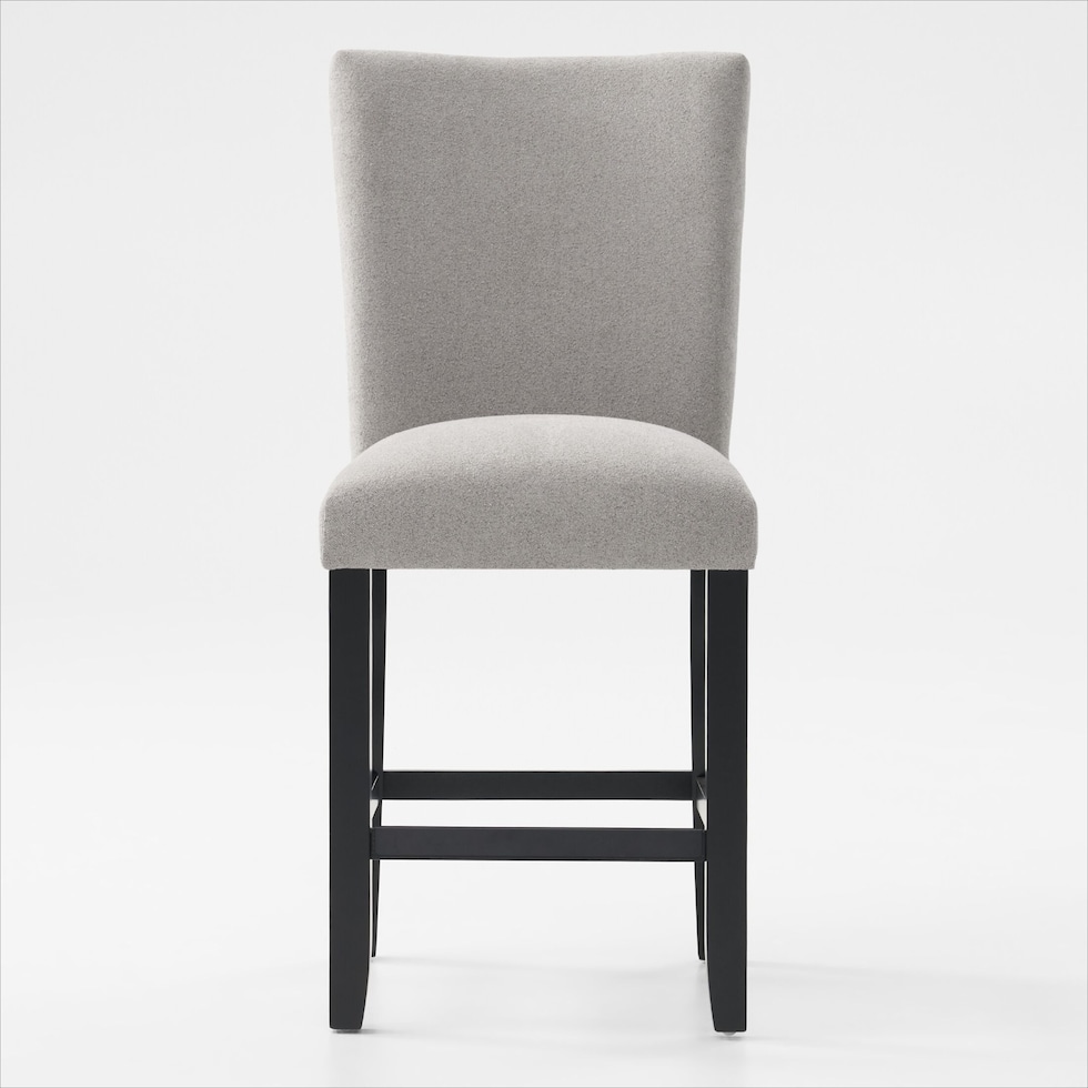 artemis gray black legs counter height stool   