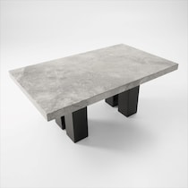 artemis gray dining table   