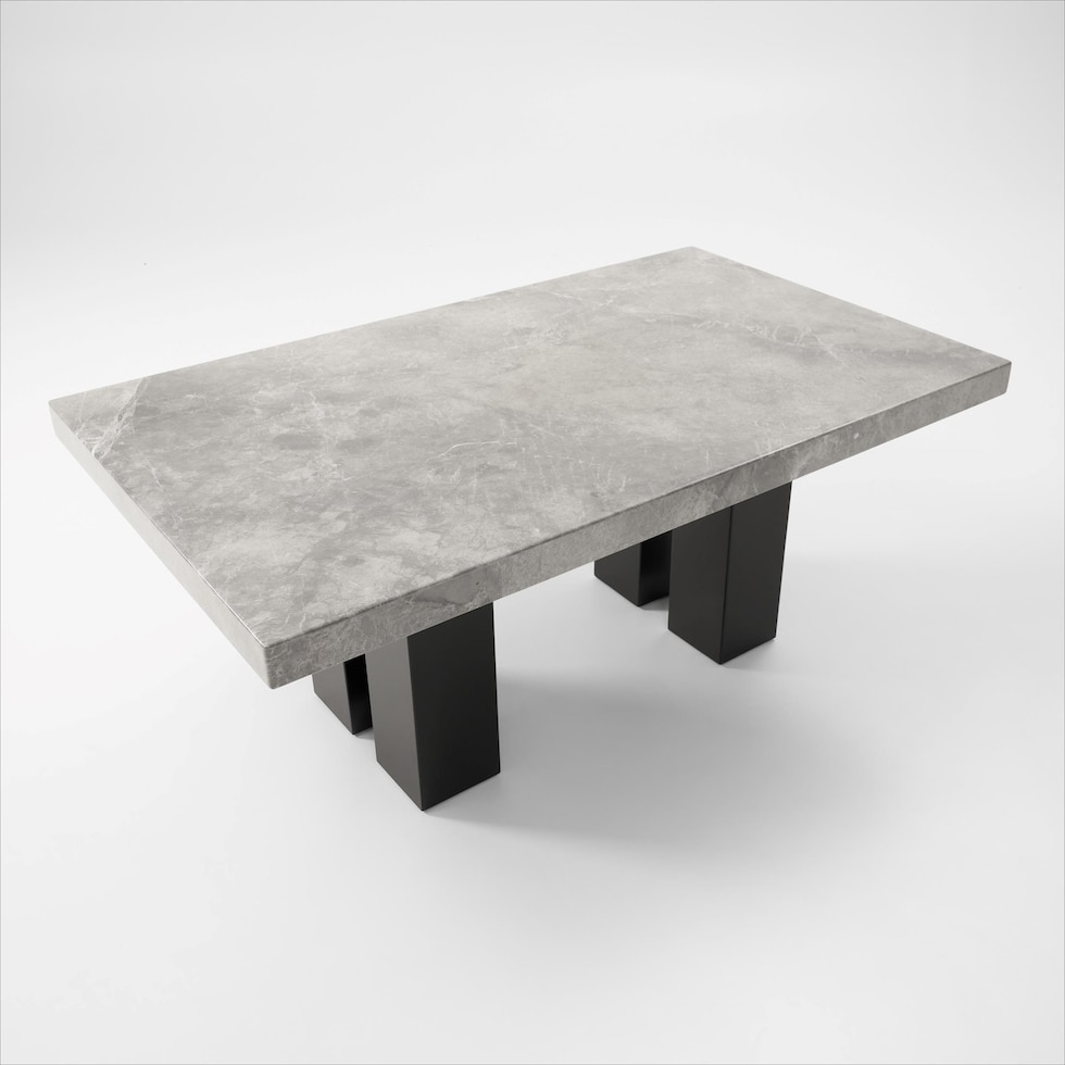 artemis gray dining table   