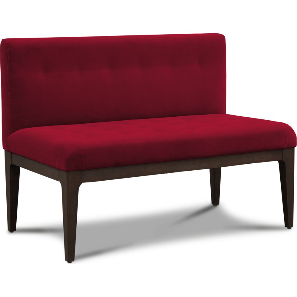 artemis red settee   