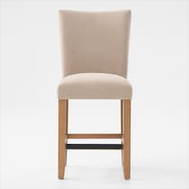 artemis white marble beige natural legs  pc dining room   