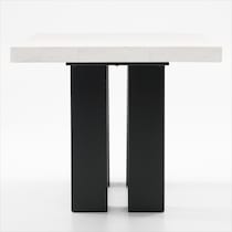 artemis white marble black legs counter height dining table   