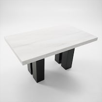 artemis white marble black legs counter height dining table   