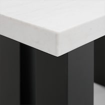 artemis white marble black legs counter height dining table   