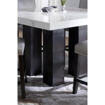 artemis white marble black legs counter height dining table   
