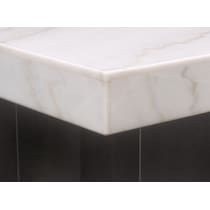 artemis white marble black  pc dining room   