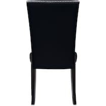 artemis white marble black black legs  pc dining room   