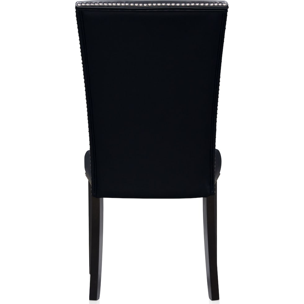 artemis white marble black black legs  pc dining room   