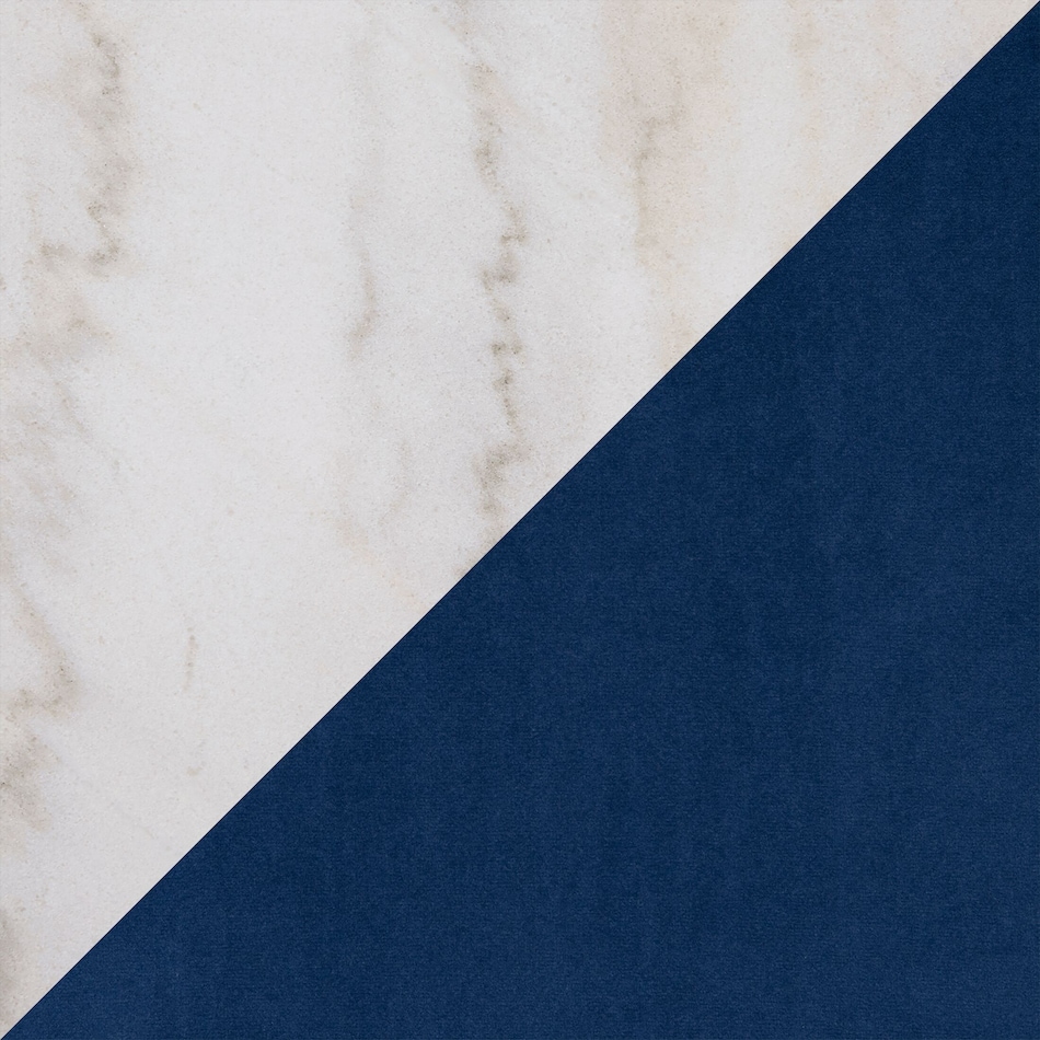 artemis white marble blue  pc dining room   