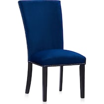 artemis white marble blue black legs  pc dining room   