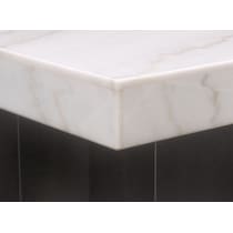 artemis white marble gray  pc dining room   