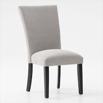 artemis white marble gray black legs  pc dining room   
