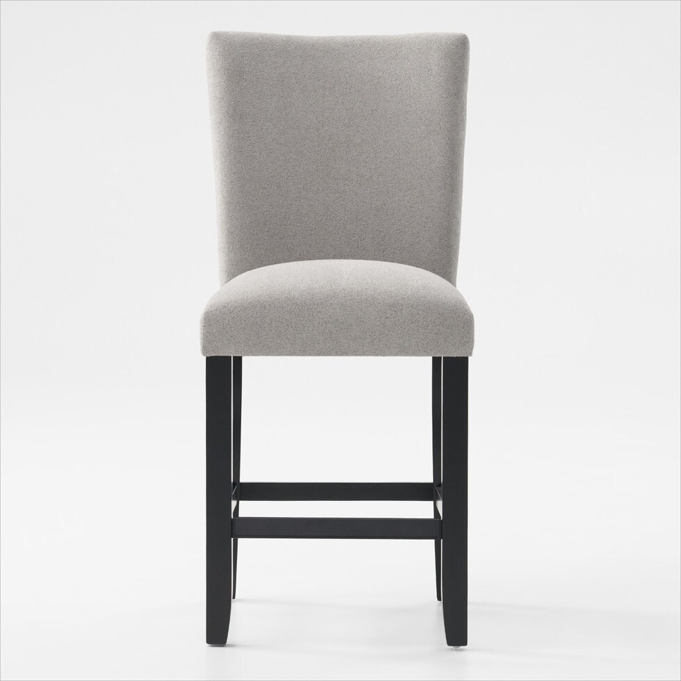 artemis white marble gray black legs  pc counter height dining room   