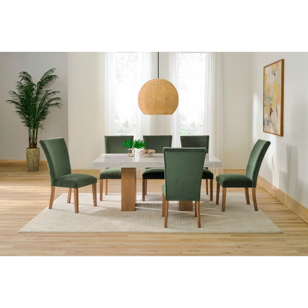 artemis white marble natural legs dining table   
