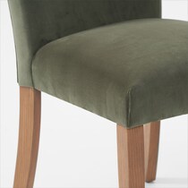 artemis white marble olive natural legs  pc dining room   