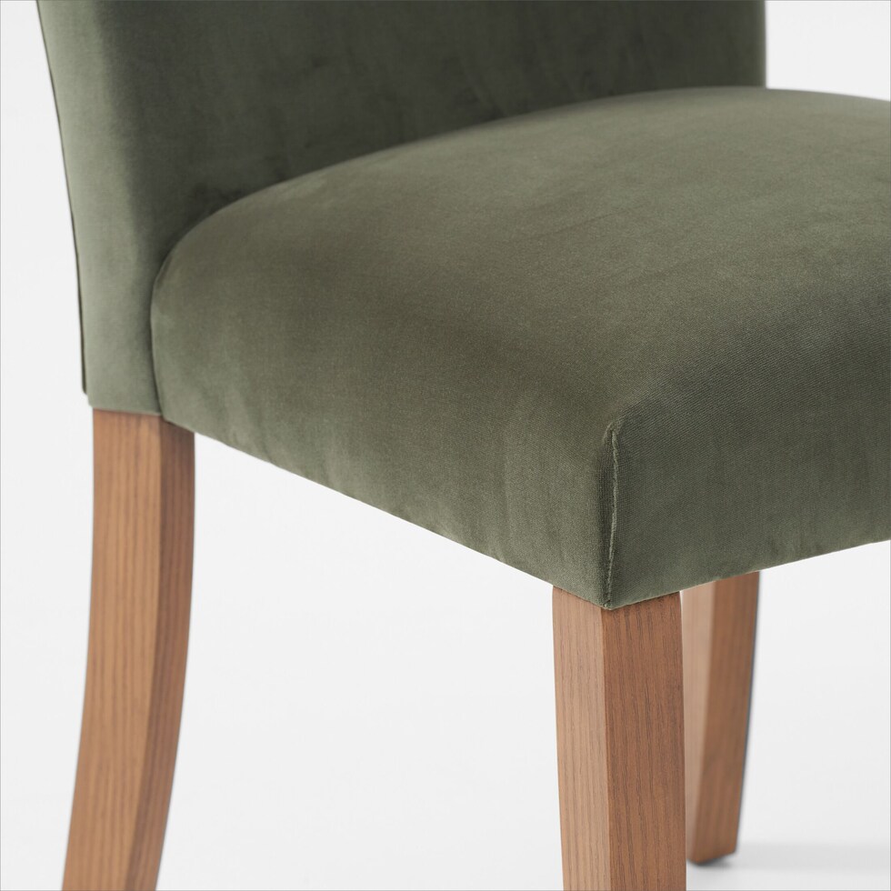 artemis white marble olive natural legs  pc dining room   