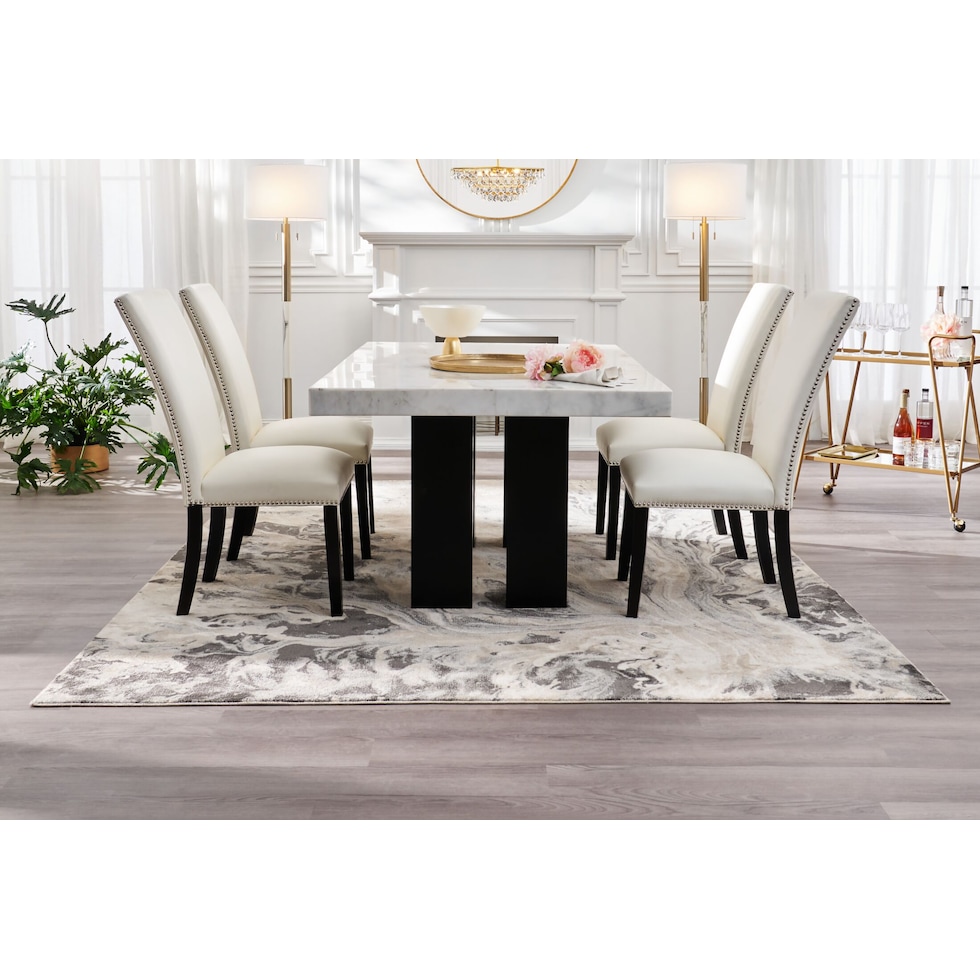 artemis white  pc dining room   