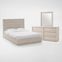 artesia bedroom gray  pc queen bedroom   