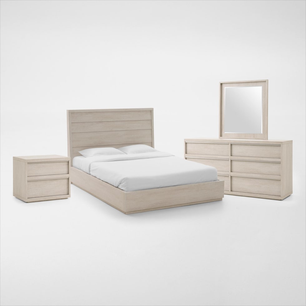 artesia bedroom gray  pc queen bedroom   