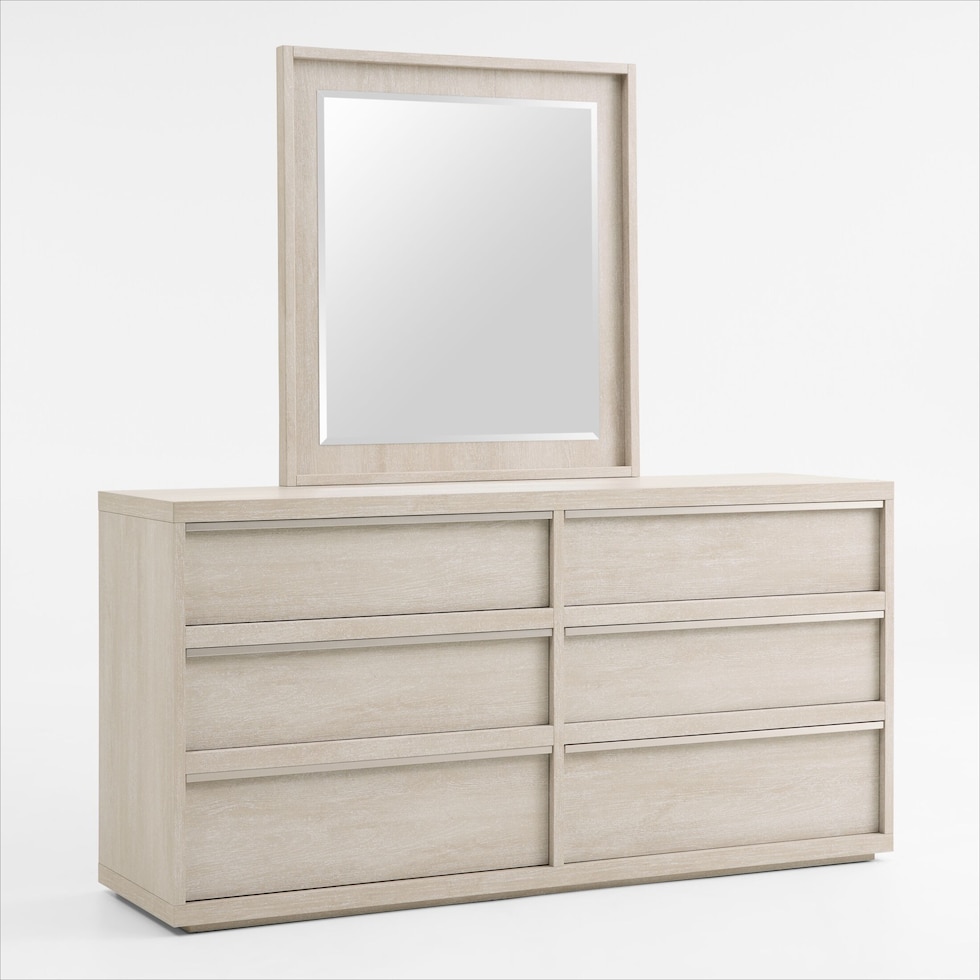 artesia bedroom gray dresser and mirror   