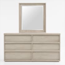 artesia bedroom gray dresser and mirror   