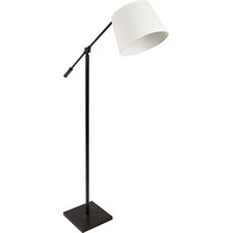 ashbury antique cream floor lamp   