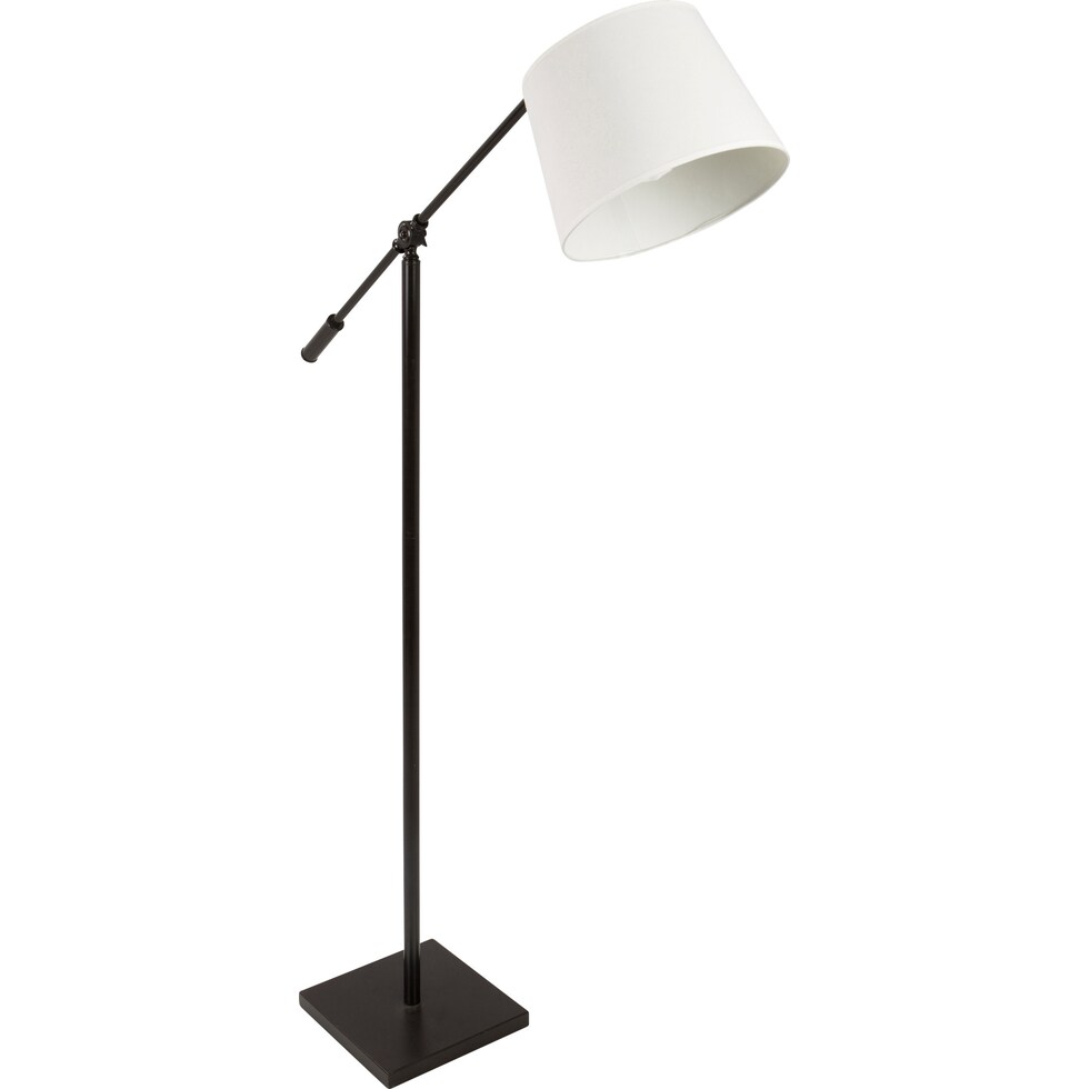 ashbury antique cream floor lamp   