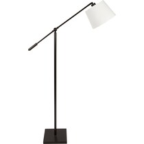 ashbury antique cream floor lamp   