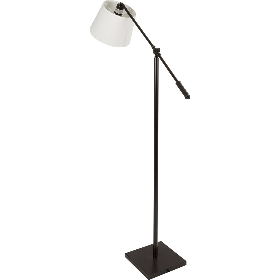 ashbury antique cream floor lamp   
