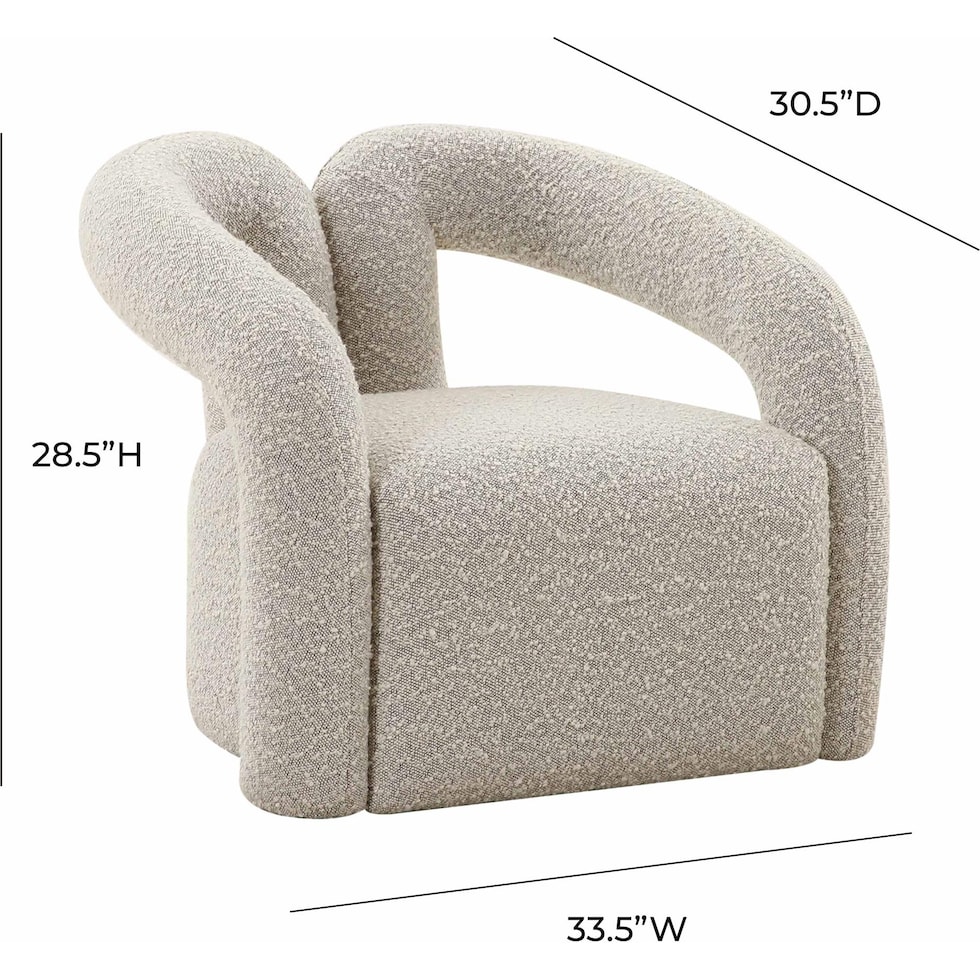ashbury gray accent chair   