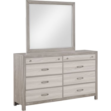 Asher Dresser and Mirror