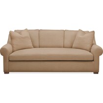 asher light brown sofa   