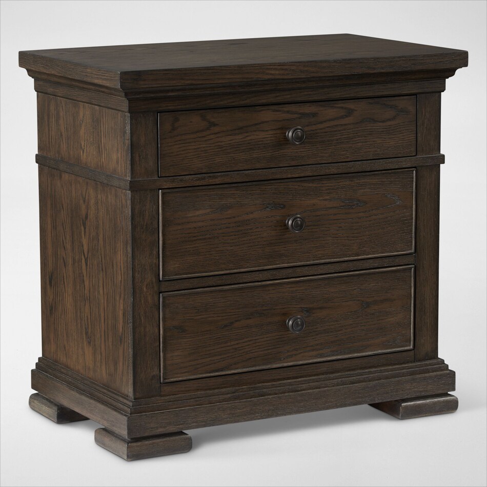 Asheville 6Piece Queen Panel Bedroom Set with Dresser, Mirror, and