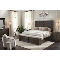 asheville bedroom tobacco king bed   