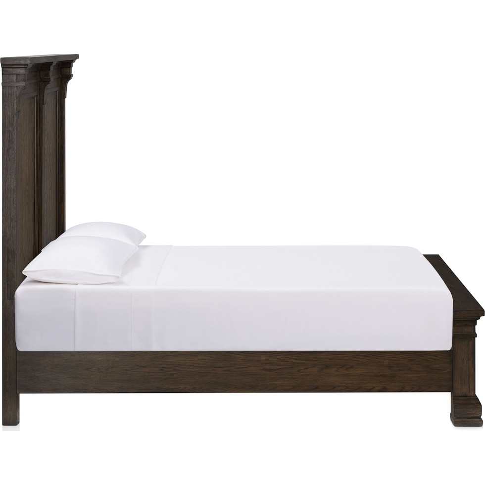 asheville bedroom tobacco queen bed   