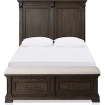 asheville bedroom tobacco queen bed   